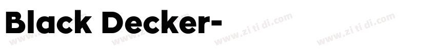 Black Decker字体转换 Black Decker字体转换